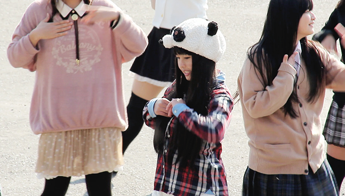 Practicando la coreografía