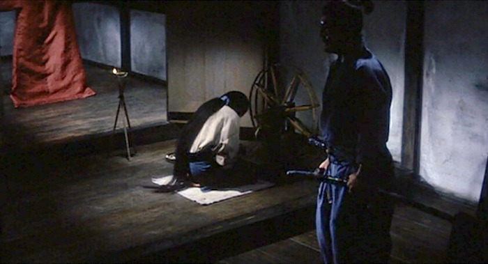 Imagen de la película Kwaidan (1964) en el fragmento dedicado a El cabello negro.