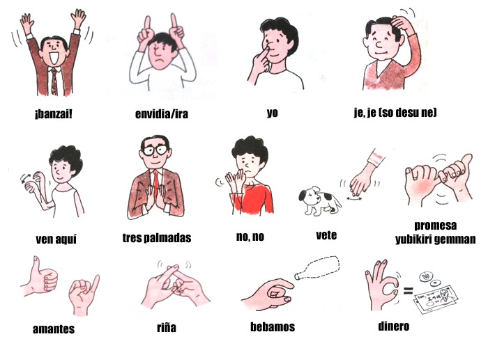 lenguaje gestual Japón