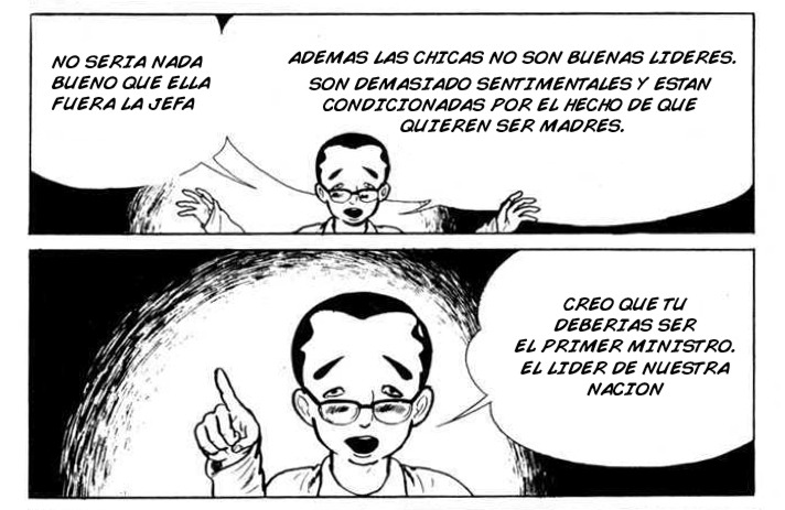 El empollón de Aula a la deriva refleja como piensan muchos hombres en Japón. El manga es de 1974 pero poco han cambiado las cosas
